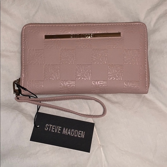 steve madden pink clutch